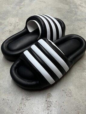 Adidas Originals ADILETTE 24 Slide Slippers Men's Black White JP8248 - New